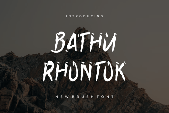 Bathu Rhontok: The Hand-Painted Typeface for Bold Editorial Design