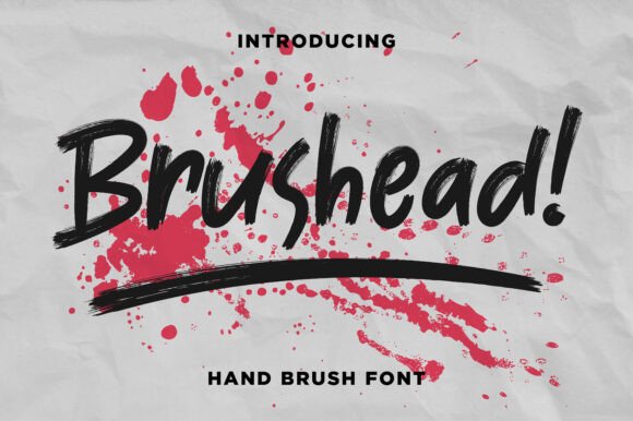 Brushead: The Bold Brush Typeface for Handmade Brands