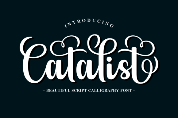 Catalist: A Romantic Script Typeface for Editorial Design