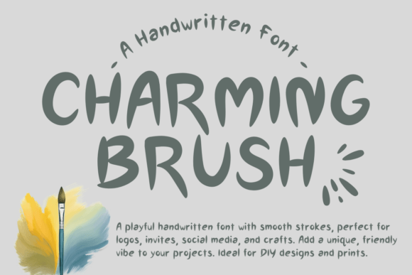 Charming Brush: The Perfect Typeface for Handmade Branding