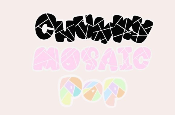 Chunky Pop Mosaic: A Bold Font for High-Impact Campaigns