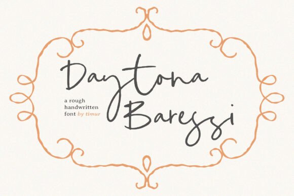 Daytona Baressi: A Creative Script Font for Authentic Campaigns