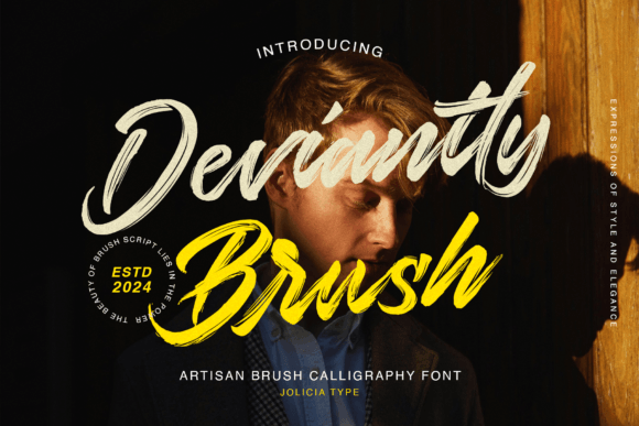Deviantly Brush: The Creative Typeface for Bold Brand Identity