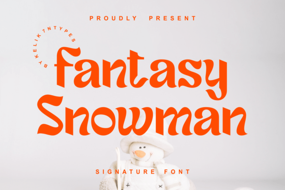 Fantasy Snowman: A Playful Typeface for Festive Digital Design