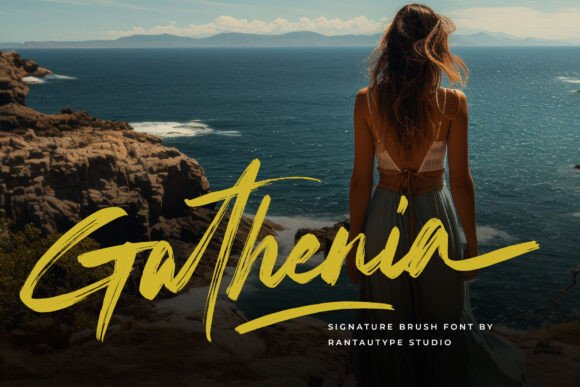 Gathenia: The Bold Script Typeface for Memorable Brand Identity