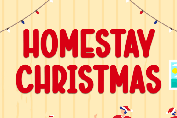 Homestay Christmas: A Playful Typeface for Modern Editorial Design