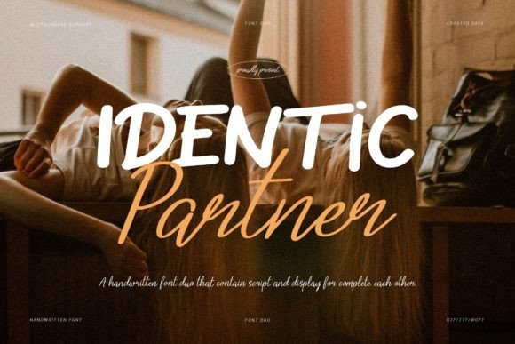 Identic Partner: A Handwritten Typeface Duo for Modern Brand Identity