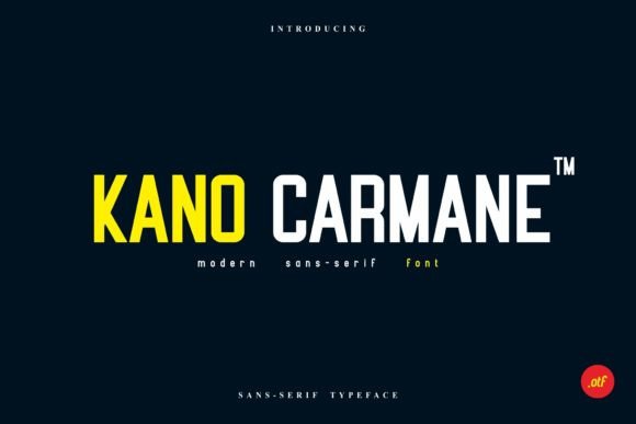 Kano Carmane: A Minimalist Sans Serif for Bold Branding