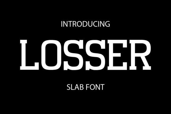 Losser: The Bold Slab Serif Font That Elevates Small Business Branding