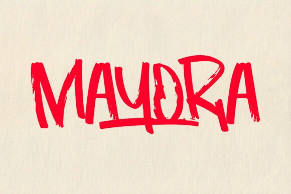 Mayora: The Bold Brush Typeface That Transforms Handmade Shop Branding