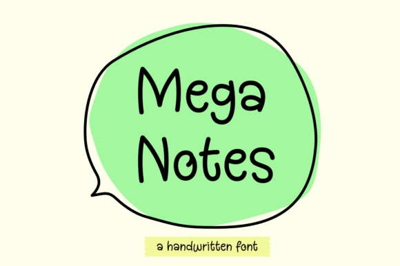 Mega Notes: The Handwritten Typeface for Scroll-Stopping Marketing