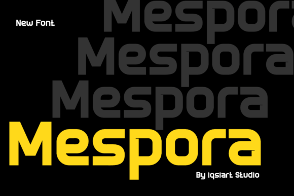 Mespora: A Bold Sans Serif Typeface for Modern Brand Identity