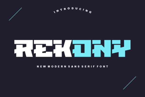 Rekony: The Bold Sans Serif Font for Handmade Creators