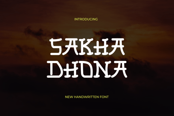 Sakha Dhona: A Bold Display Typeface for Web Design