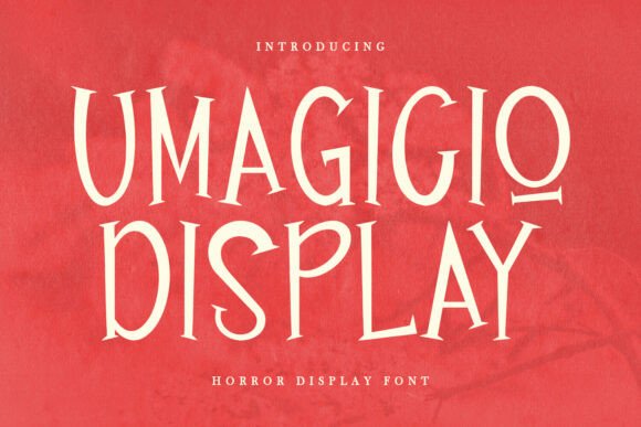 Umagicio: A Spooky Serif Typeface for Bold Horror Branding
